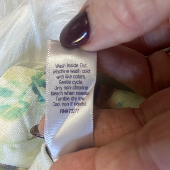 Jennifer Lopez Sz XS Green, Pink, White Palm Leaf Design Women’s Jacket - Picture 4 of 8